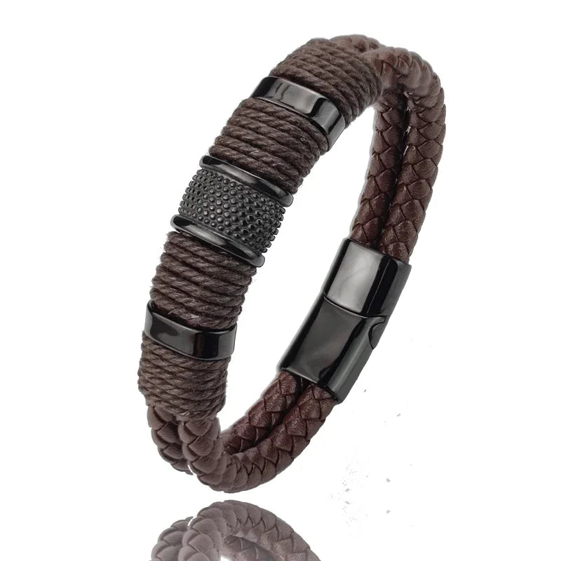 Pulseira Imperial De Couro Vintage