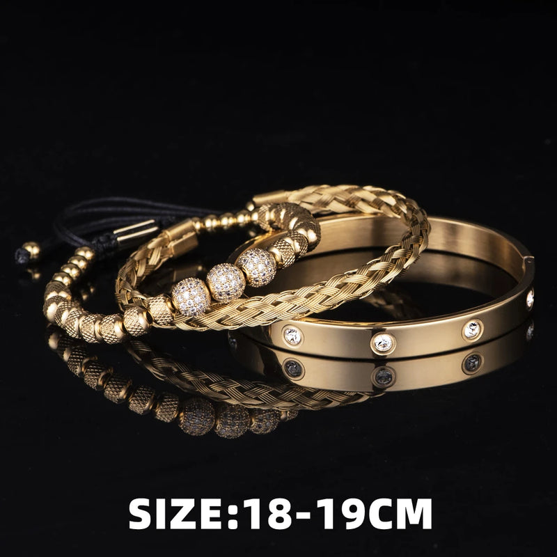 3 Pulseira de luxo Masculina Com Elegância e Sofisticação