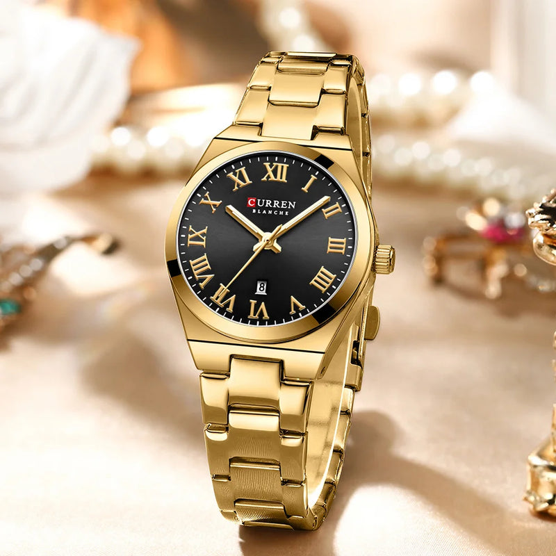 CURREN Relógios Femininos Aurora Royale  de Luxo Moda Casual