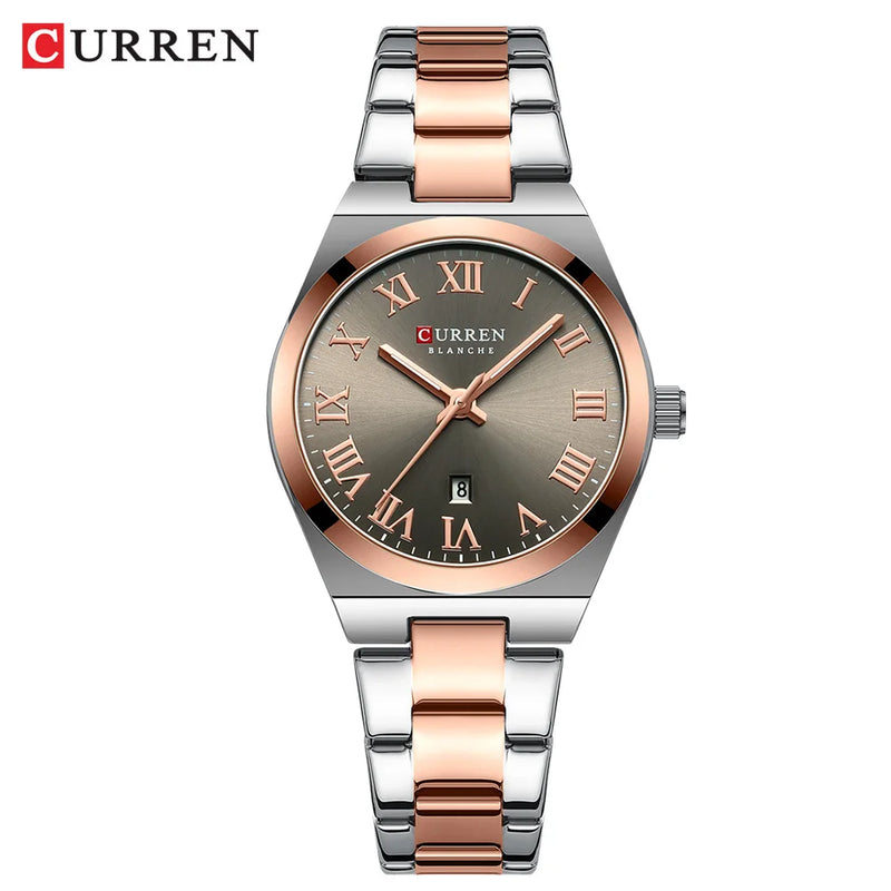 CURREN Relógios Femininos Aurora Royale  de Luxo Moda Casual