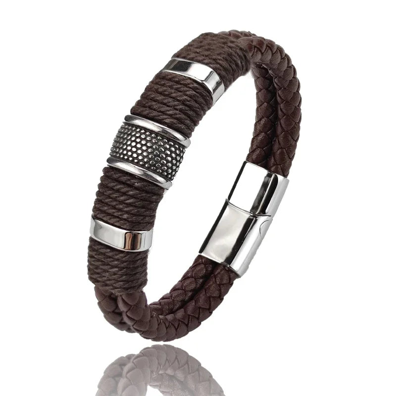 Pulseira Imperial De Couro Vintage
