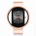UTHAI W26 Relógio Feminino Moda Pulseira Com  Detalhes Em Aço