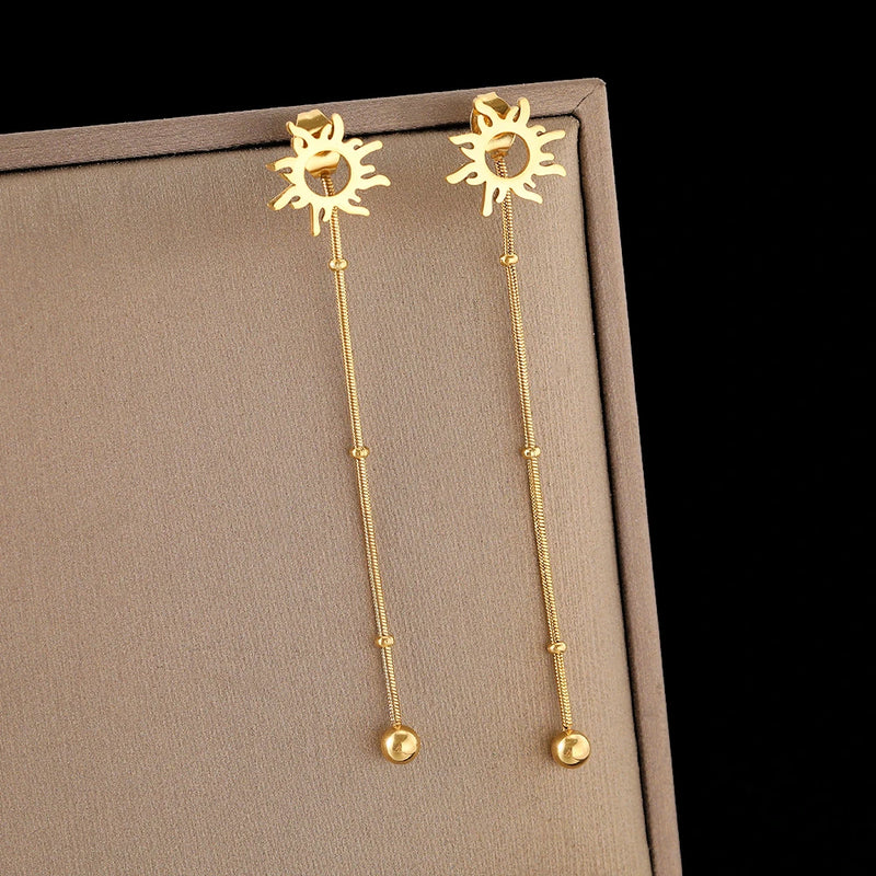Brincos sol pura elegância e sofisticação