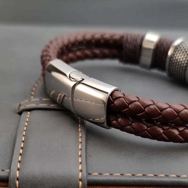 Pulseira Imperial De Couro Vintage