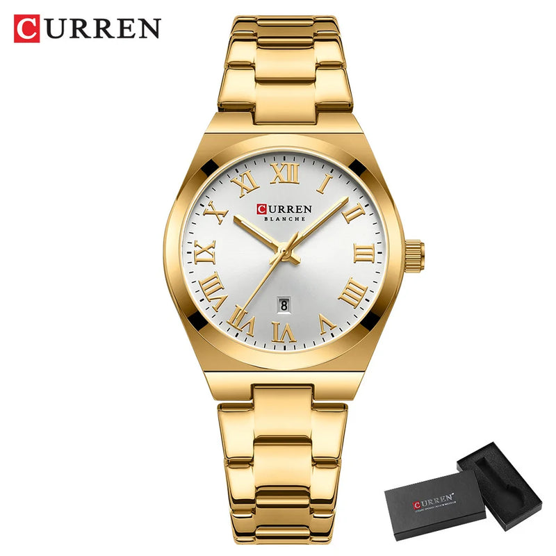 CURREN Relógios Femininos Aurora Royale  de Luxo Moda Casual