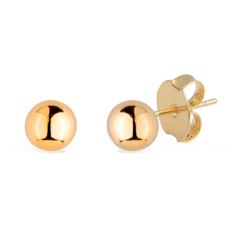Brinco Dourado de Bolinha Davyma